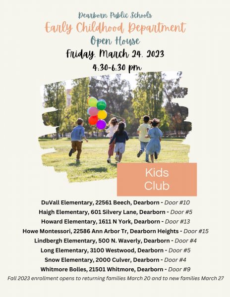 Open house Friday, March 24 for Kids Club childcare