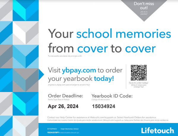 Order your yearbooks TODAY!!