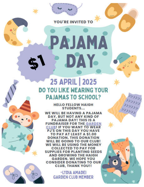 Support Garden Club – $1.00 PJ Day TOMORROW 4/25/25