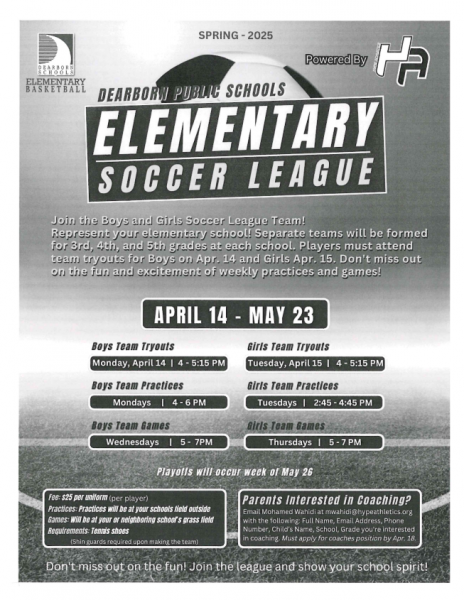 HYPE Elementary Soccer League