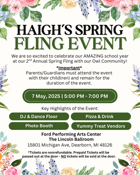 Spring Fling TONIGHT! Ford Performing Arts Center